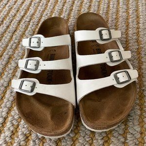 BIRKENSTOCK WOMENS SANDALS: Florida style, White
